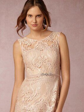 NWOT Jenny Yoo BHLDN Harper Dress Size 2, Blush